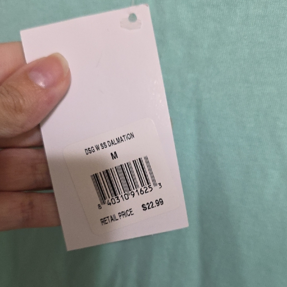 Simply Southern Mint Green Dalmatian Dog Design "Different is Beautiful" Shirt M - Picture 5 of 10